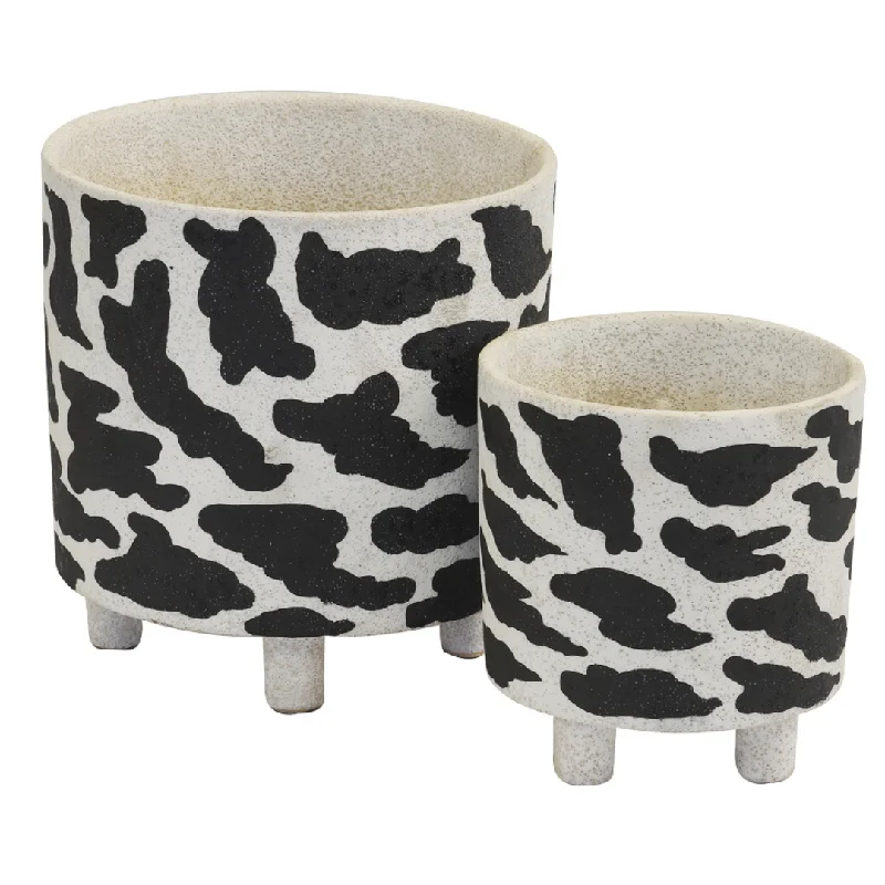 Ceramic animal print votive set of 2