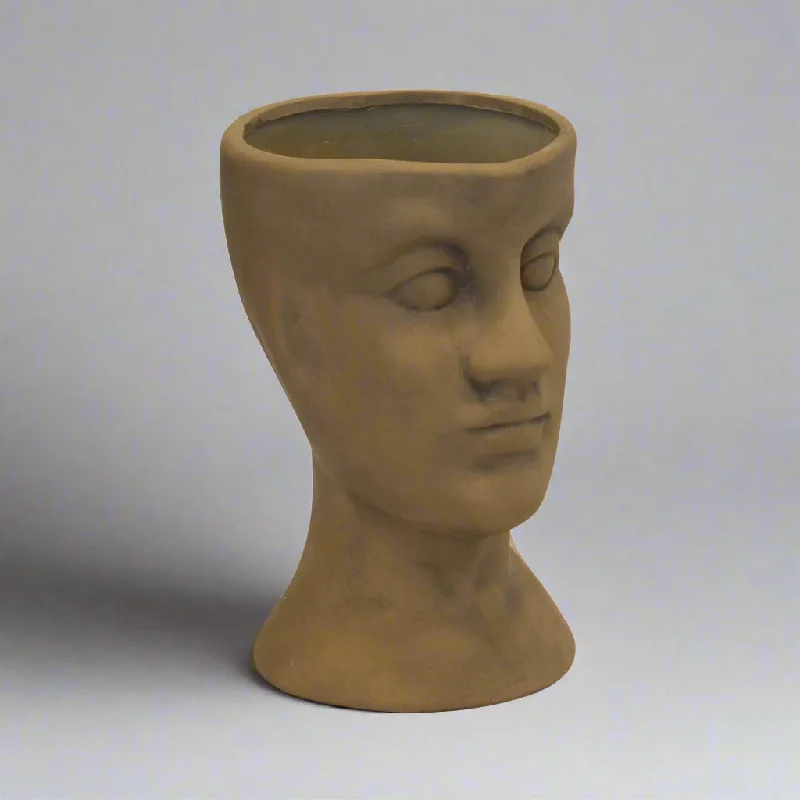 Ceramic head vase desert sand (30cm x 20cm)