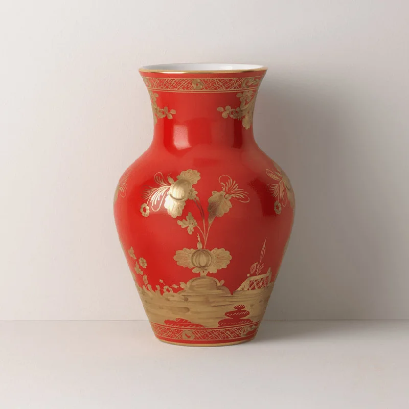 Ginori 1735 | Oriente Italiano Gold Ming Vase - Rubrum