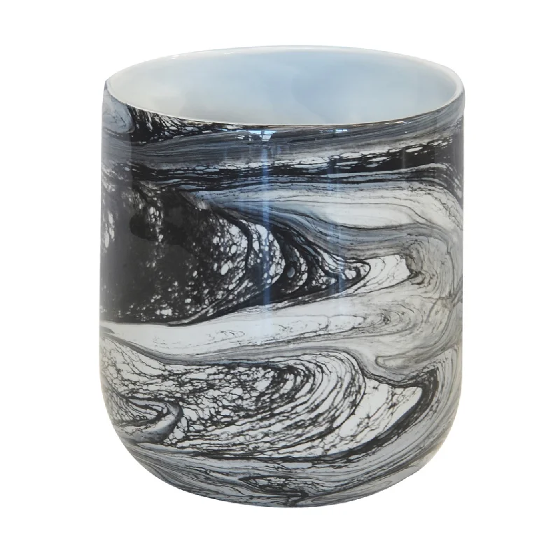 Lustre marble votive black large