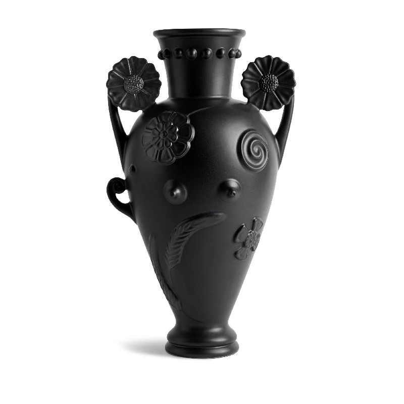 Pantheon Persephone Vase - Black