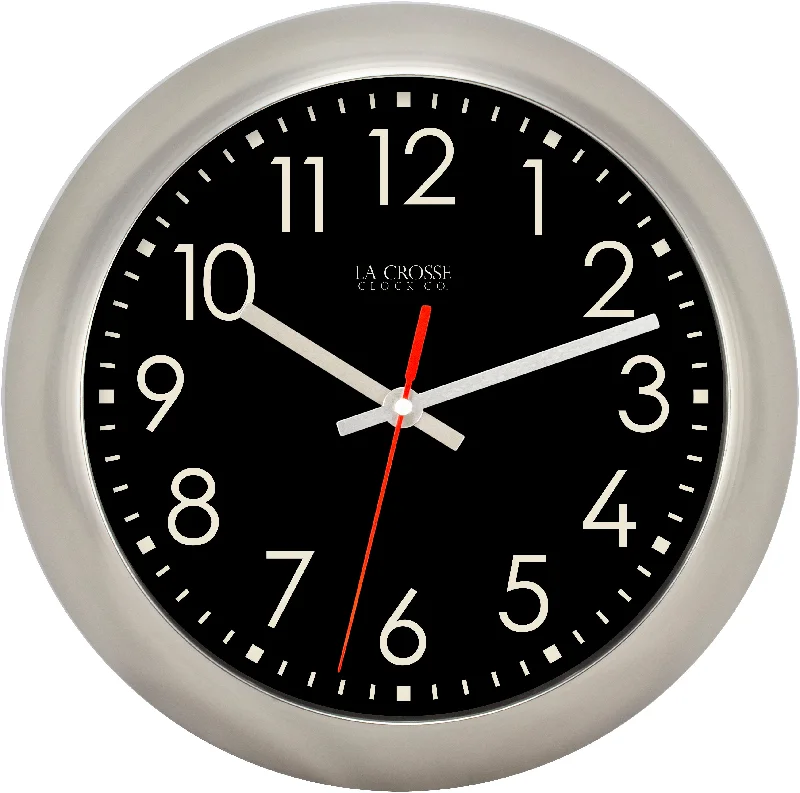 20802 11-inch Owen Metal Wall Clock