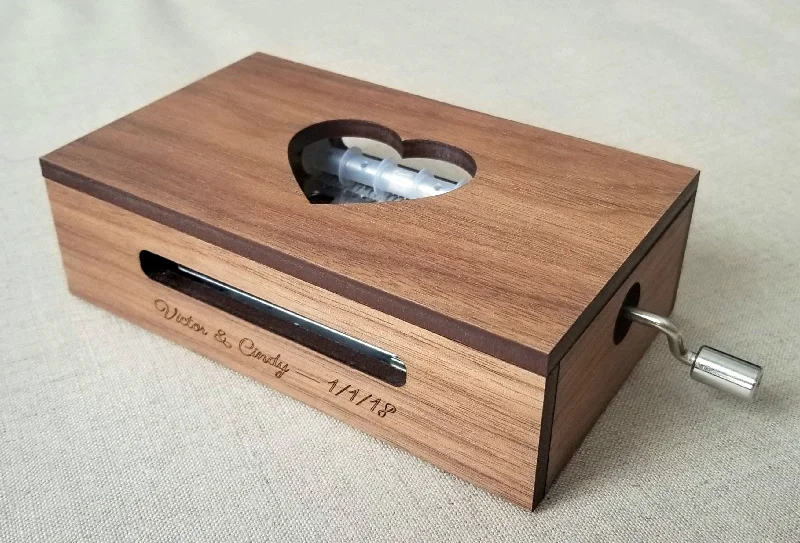 30-Note Music Box with Heart Design