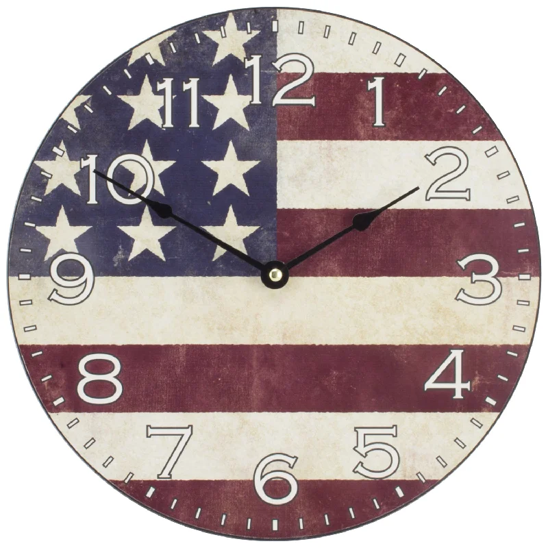 404-2631F 12-inch Americana Wall Clock