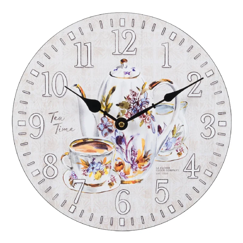 404-2631T 12-inch Teatime Wall Clock