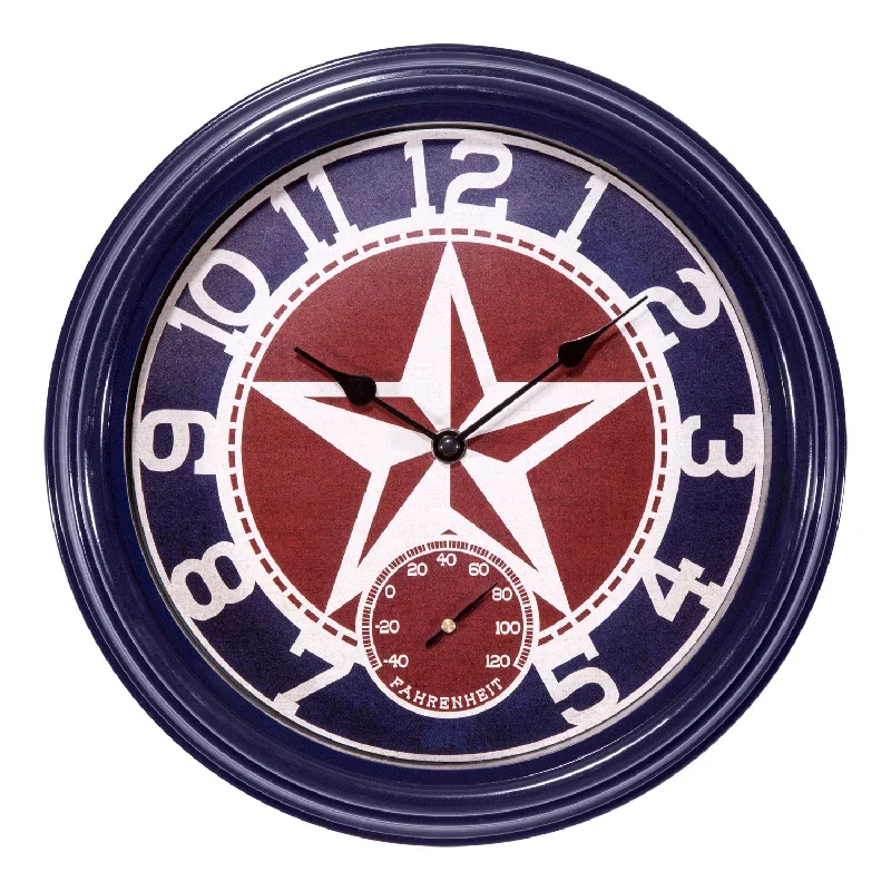 404-3012TX 12-inch Indoor/Outdoor Wall Clock