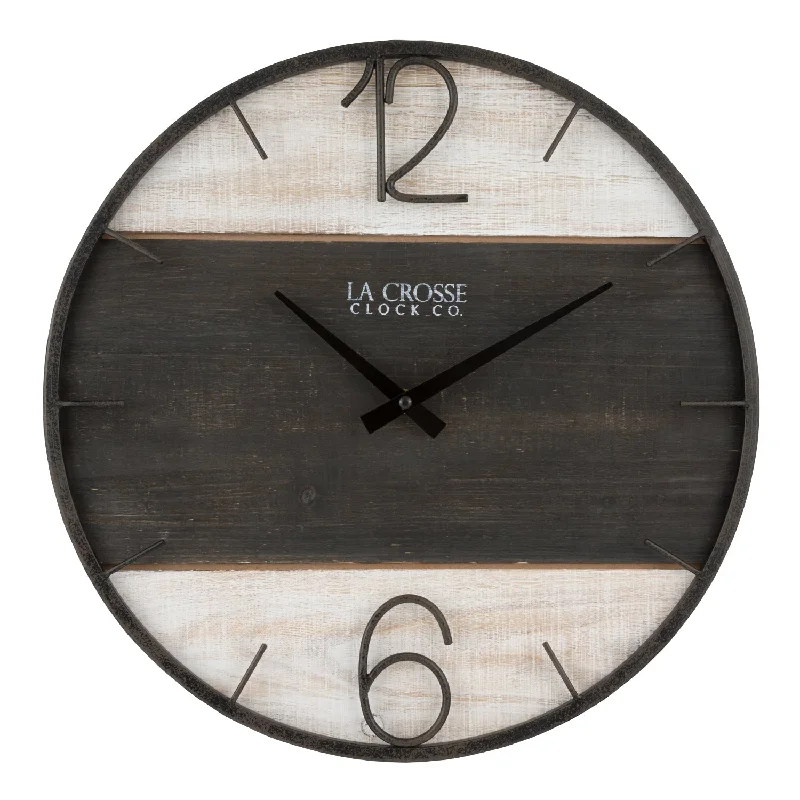 404-4040 16-inch Ironwood Wall Clock