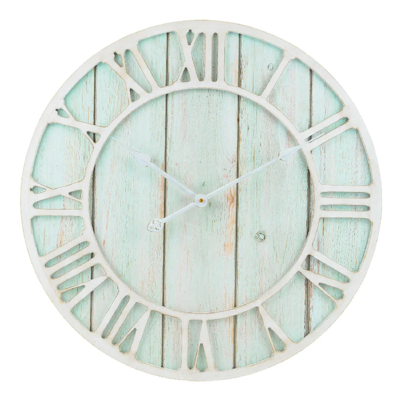 404-4060 23.5-inch Decorative Analog Coastal Wall Clock