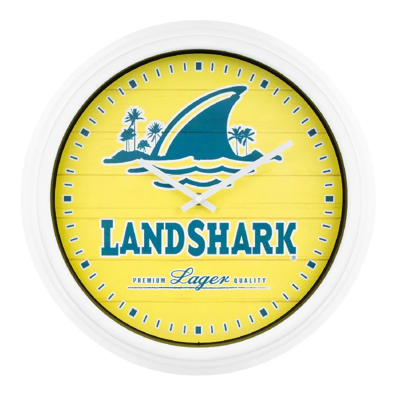 433-3841LS 15.75-inch Landshark In/Outdoor Wall Clock