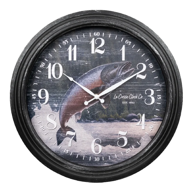 433-3841S 15.75-inch Indoor/Outdoor River Run Wall Clock