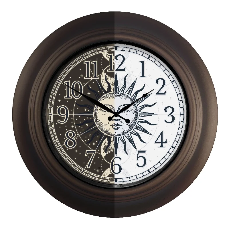 435-3256B-SM 21 inch In/Outdoor Wall Clock with Lighted Dial