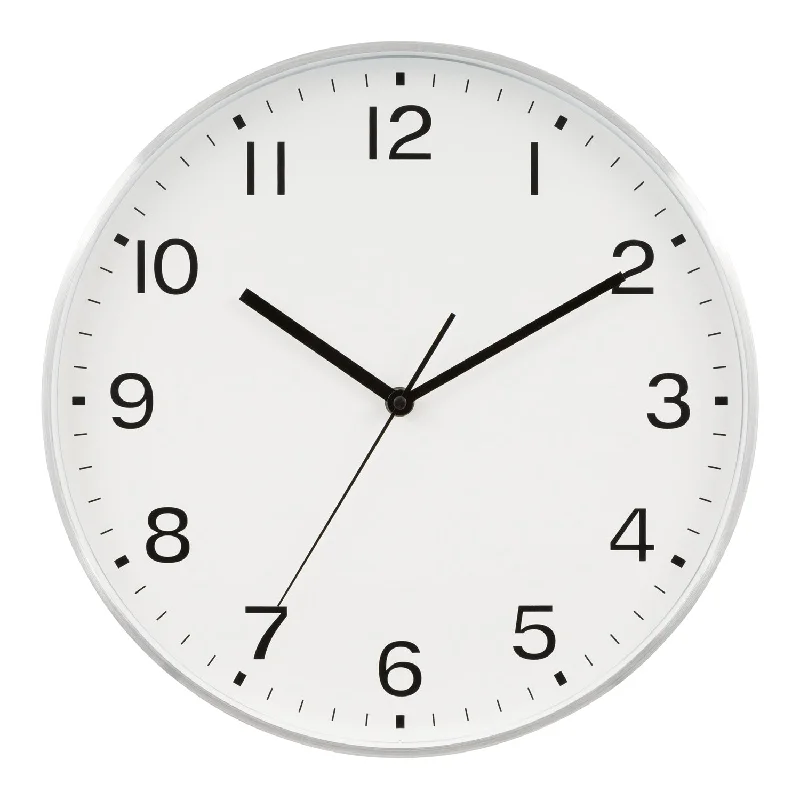 46021 13-inch Brushed Wall Clock