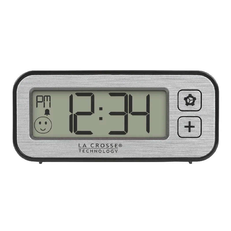 513-148 Mini Digital Clock with Comfort Meter Indoor Temp and Humidity