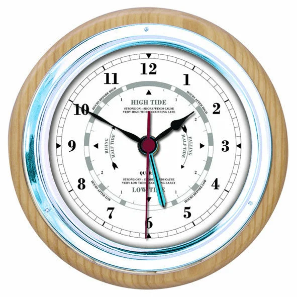 Popular Ash & Chrome  170mm Tide Clock