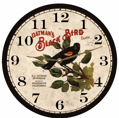 Black Bird Wall Clock