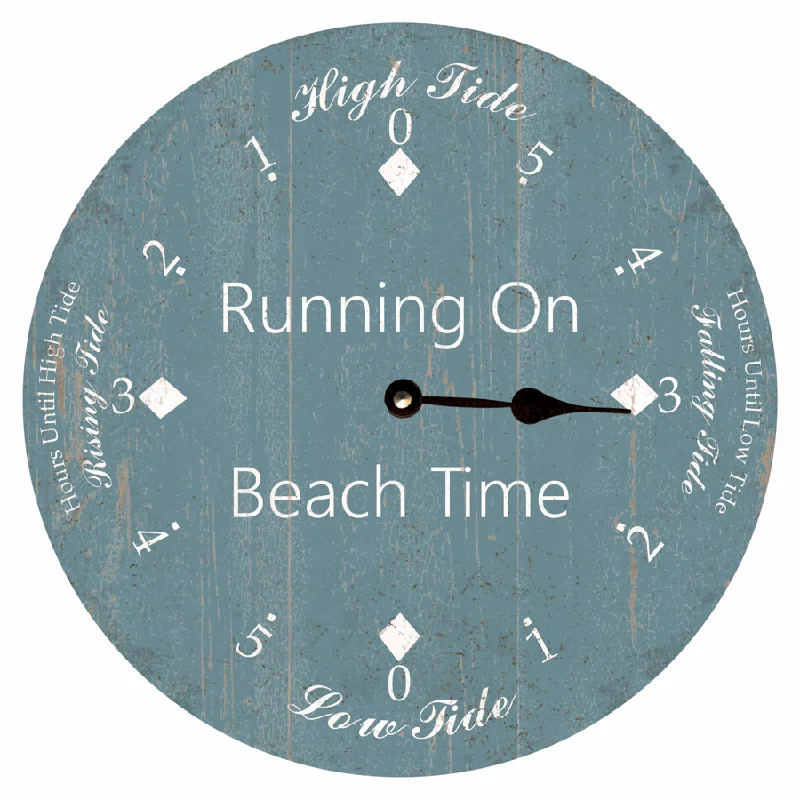 Carolina Blue Tide Clock- Tidal Clock- Personalized Tide Clock