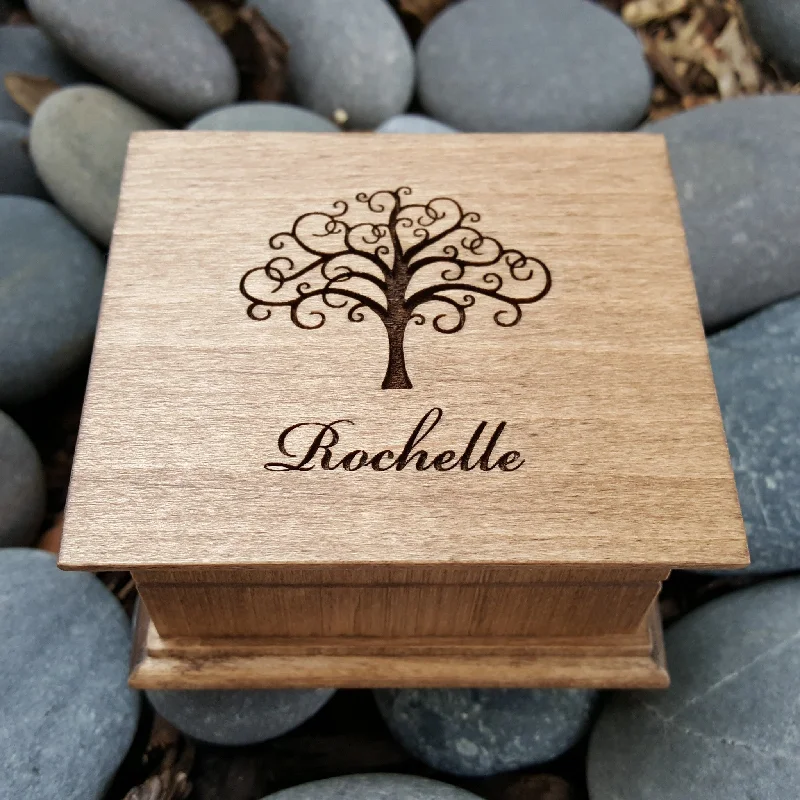 Name Engraved Music Box, choose color and song, personalize