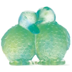 Daum - Crystal Ducklings in Turquoise