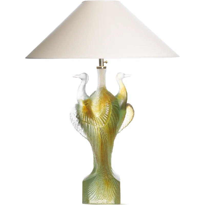 Daum - Crystal Heron Lamp