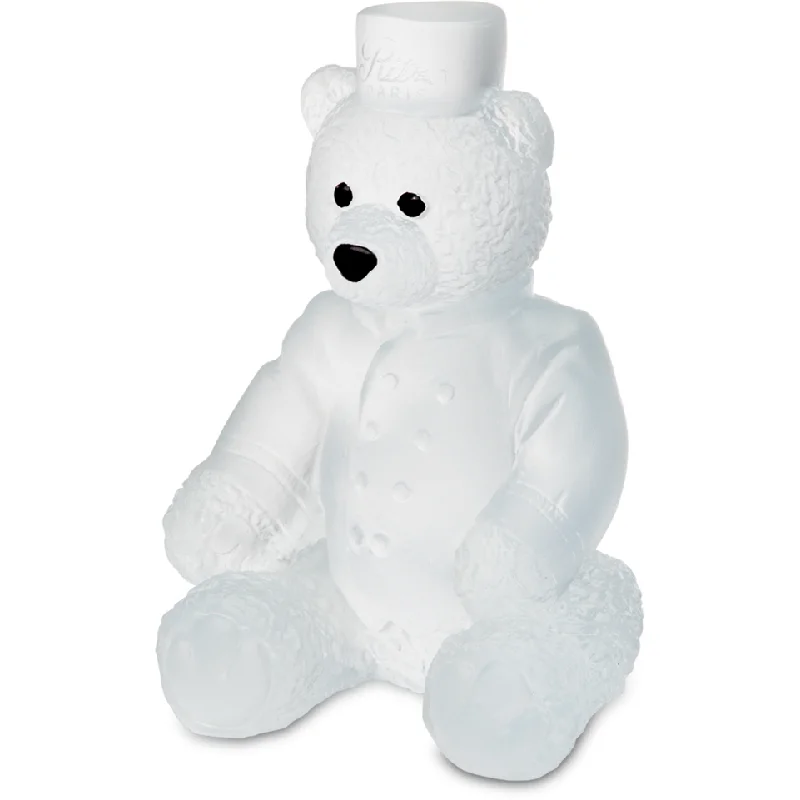 Daum - Crystal Large Ritz Paris Teddy Bear in White