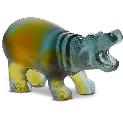 Daum - Crystal Mini Hippopotamus