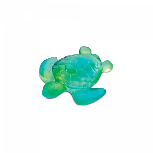 Daum - Crystal Mini Sea Turtle in Turquoise