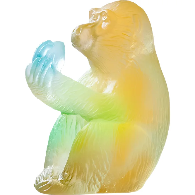 Daum - Crystal Monkey with Peach Chinese Horoscope