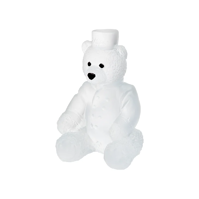 Daum - Crystal Small Ritz Paris Teddy Bear in White