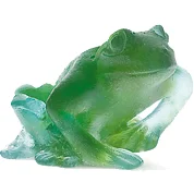 Daum - Crystal Frog Turquoise