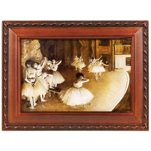 Edgar Degas Ballet Rehearsal Music Box