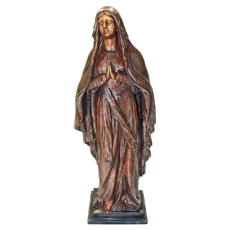 Design Toscano Madonna Blessed Mother Cast Bronze Garden Statue