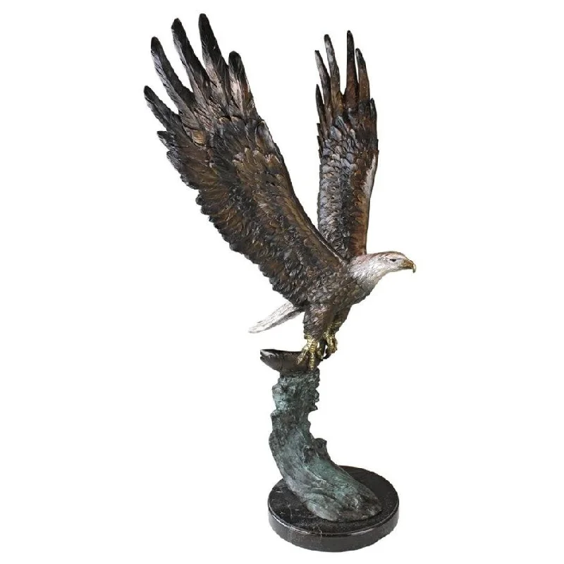 Design Toscano Majestic Eagle Cast Bronze Garden Statue