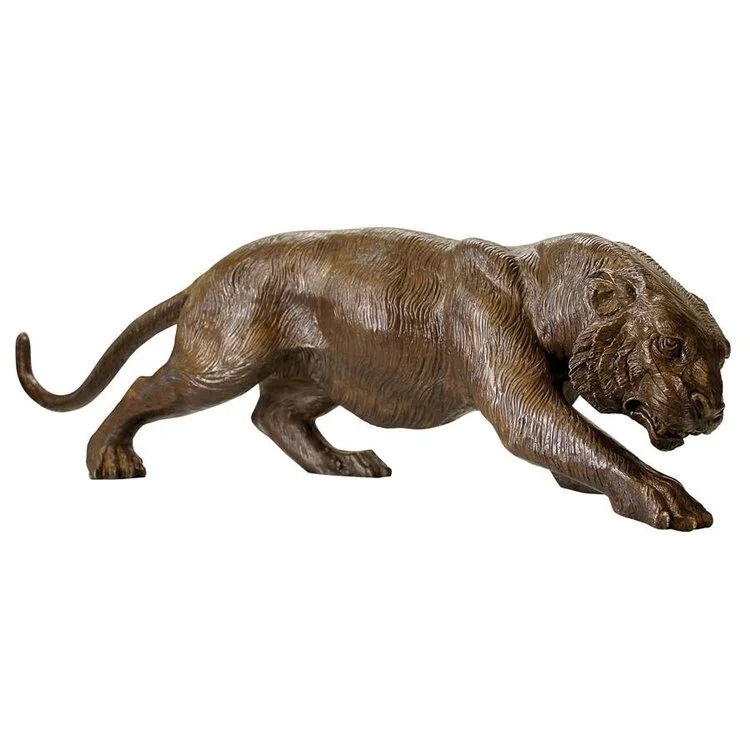 Design Toscano Prowling Tiger Cast Bronze Garden Statue