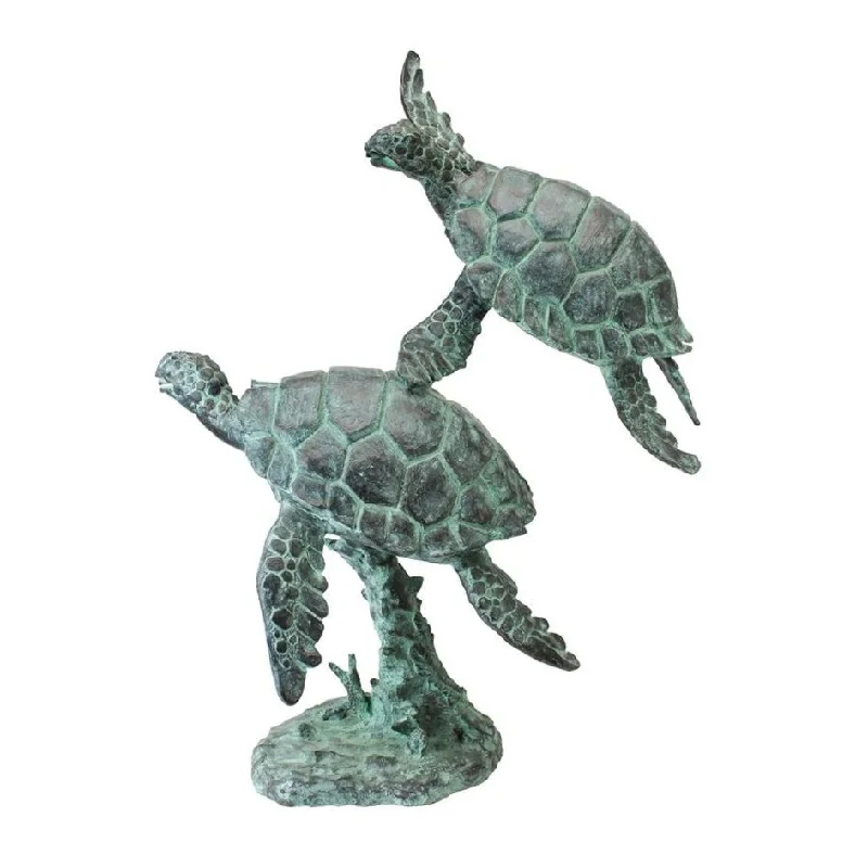 Design Toscano Sea Turtles Bronze Garden Statue