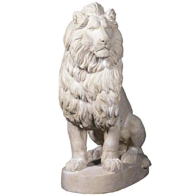 Design Toscano Stately Chateau Lion Sentinel Garden Statue: Right