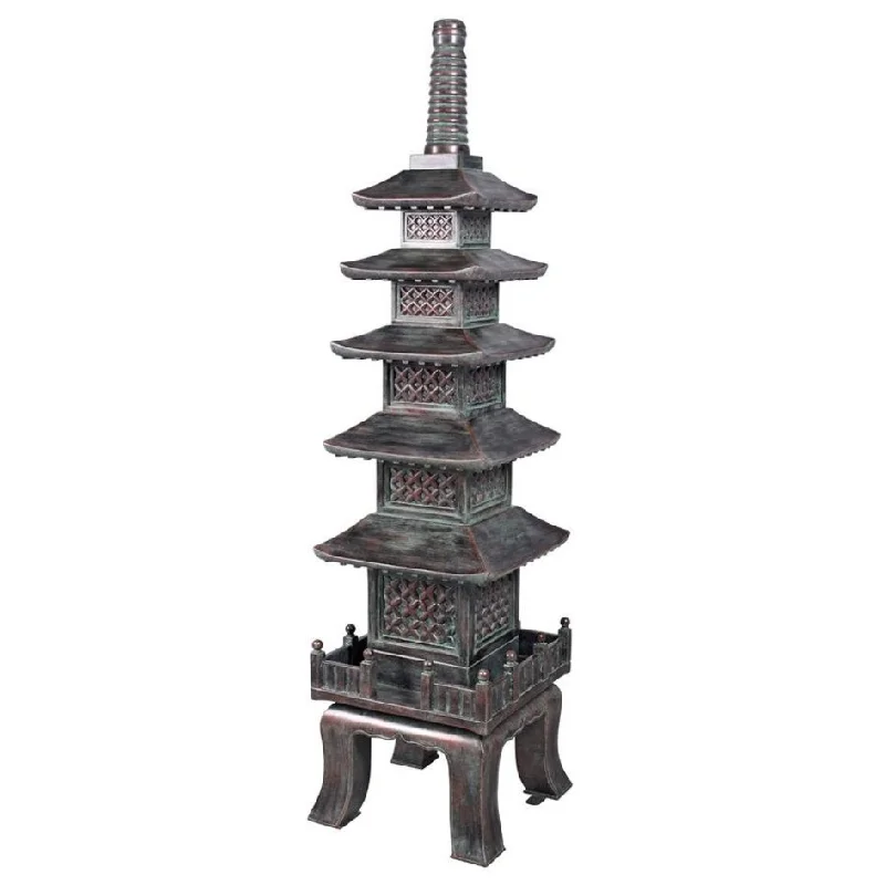 Design Toscano The Nara Temple Asian Garden Pagoda Statue: Grande