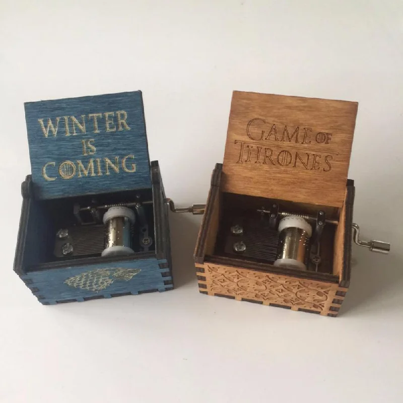 Engraved wooden music box Game of Thrones