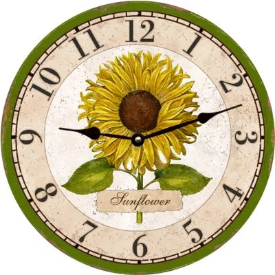 Flower Clock- Sunflower Clock