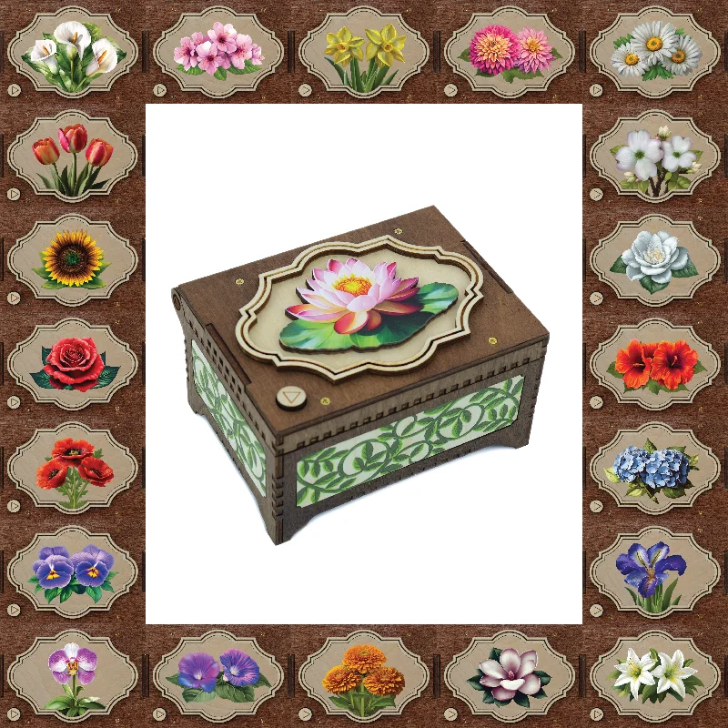 Flower Music Box, 21 Flower Choices