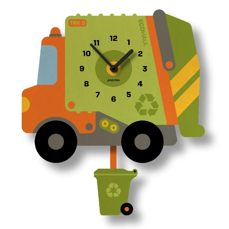 garbage truck - pendulum clock