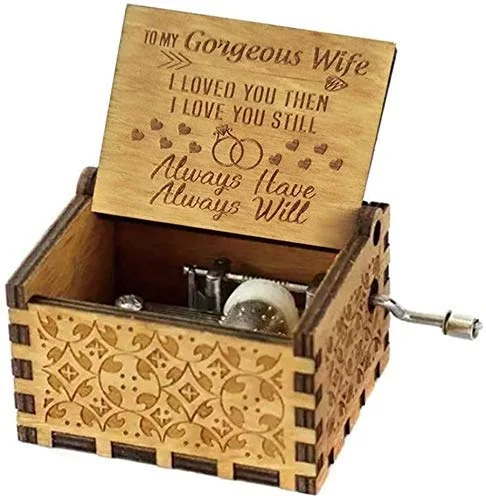 Gorgeous Wife wooden Handcrafted Music Box (Brown)