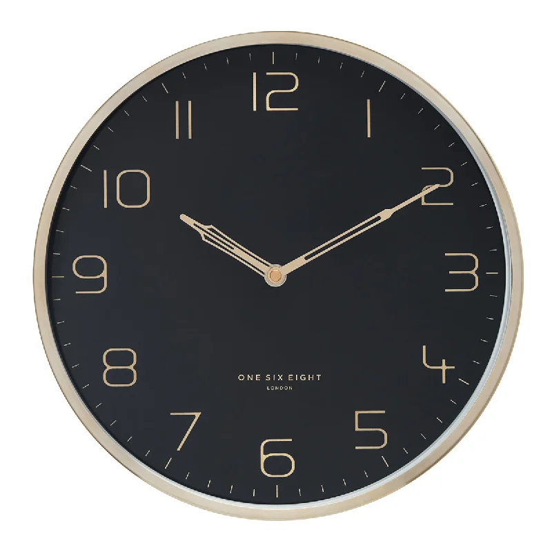 LILY Black 30cm  Wall Clock