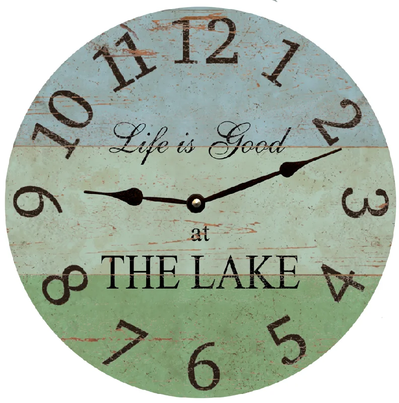 Custom Lake Clock- Personalized Lake Clock Pendulum