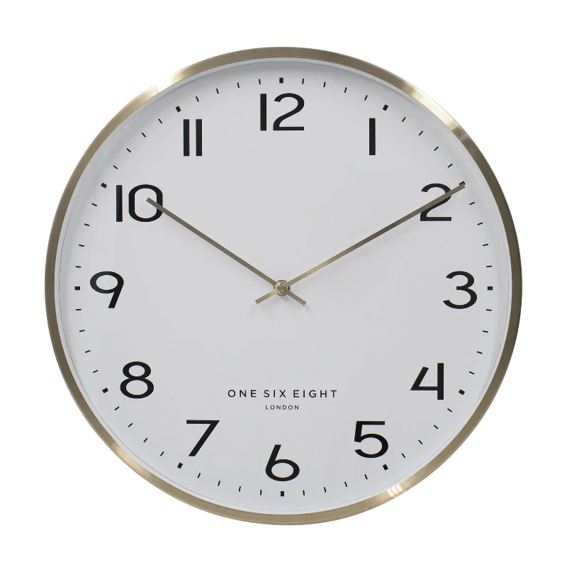 LISE 40cm Champagne Gold Silent Wall Clock