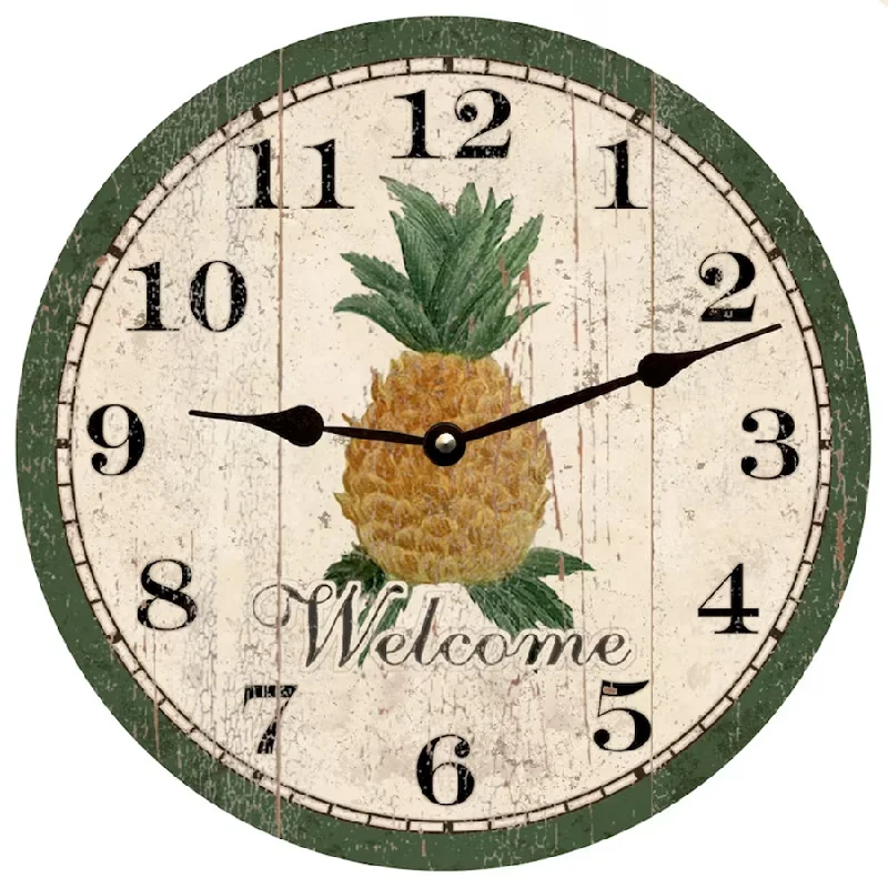 Pineapple Clock- Welcome Clock