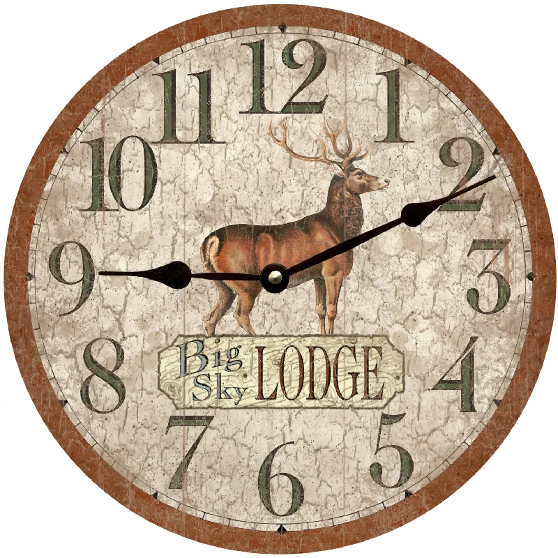 Rustic Lodge Clock