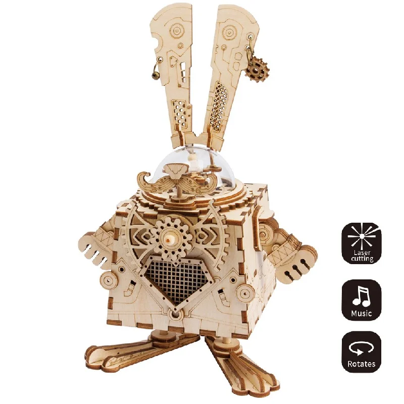 Steampunk Music Box- AM481 Bunny