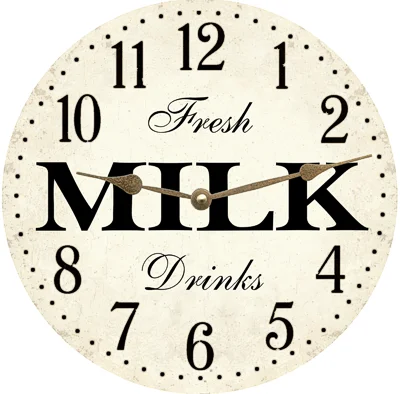 Unique Milk Clock - Perfect Kitchen Decor