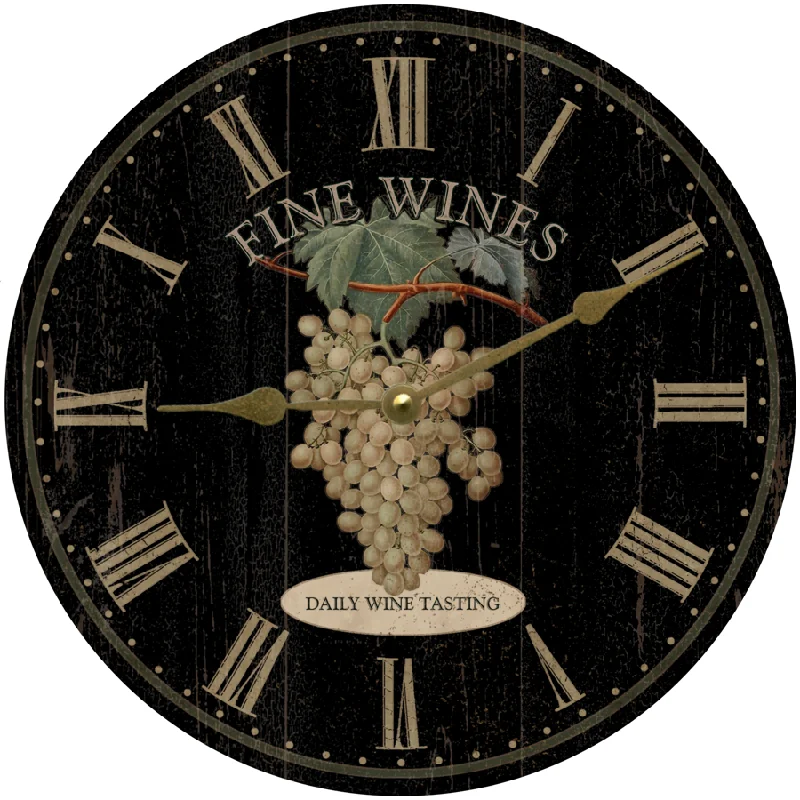 Wine Clock- Fine Wines Daily Wine Tasting Clock