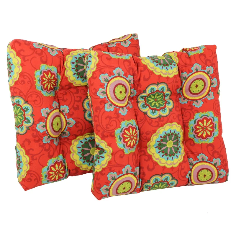 19-inch Square Indoor/Outdoor Chair Cushions (Set of 2) - 19" x 19"